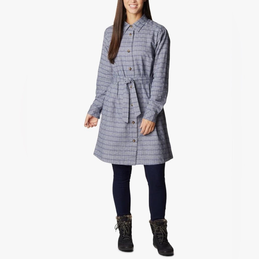 NWT Columbia Holly Hideaway Flannel Dress Sz XL